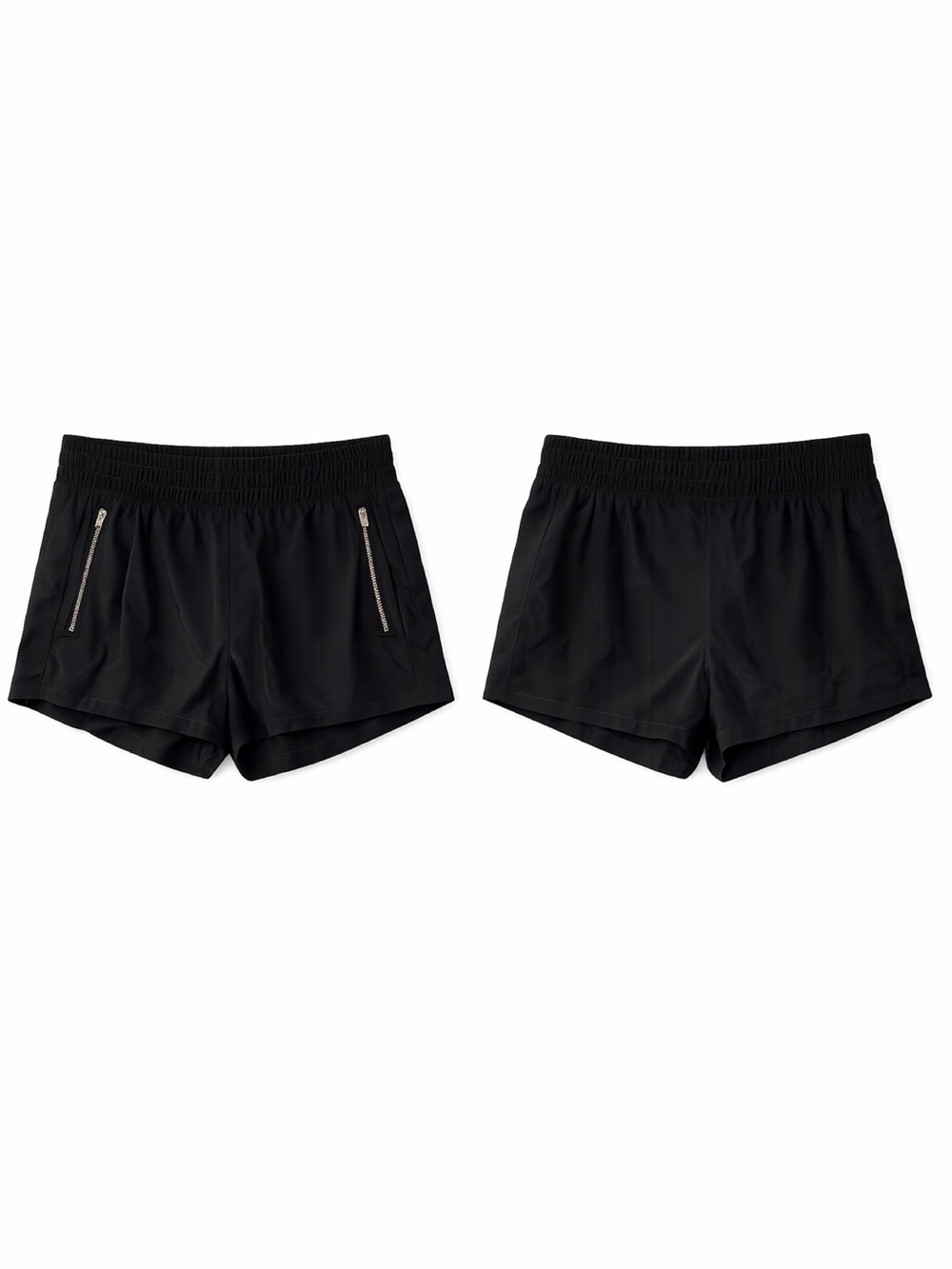 OLD NAVY SleekTech Go-Dry Black Performance Athletic Shorts Sz XL Zip Pocket - Picture 2 of 16